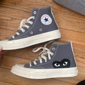 Grey Converse Commes Des Garçon Sneakers